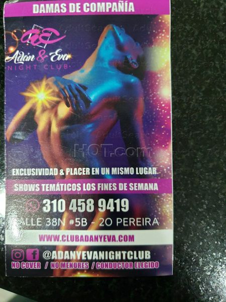Strip Clubs Pereira, Colombia Adam & Eve